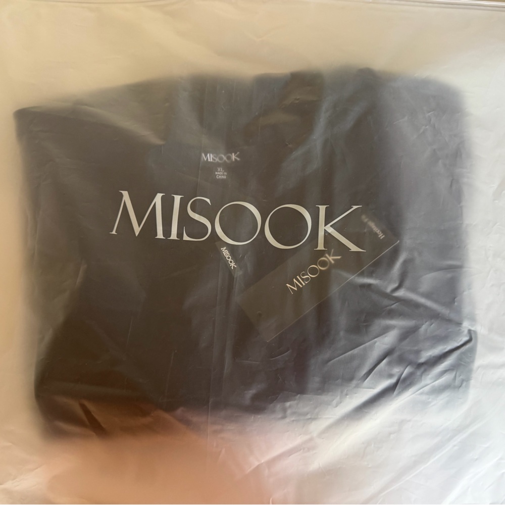 MISOOK Black Short-Sleeve Little Black Work Dress Minimalist Heritage Cocktail - Picture 7 of 7